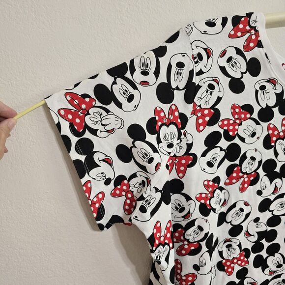 Disney Mickey Mouse & Minnie Faces T Shirt White 2X Disneyland Happy Wink Ears - Picture 6 of 6